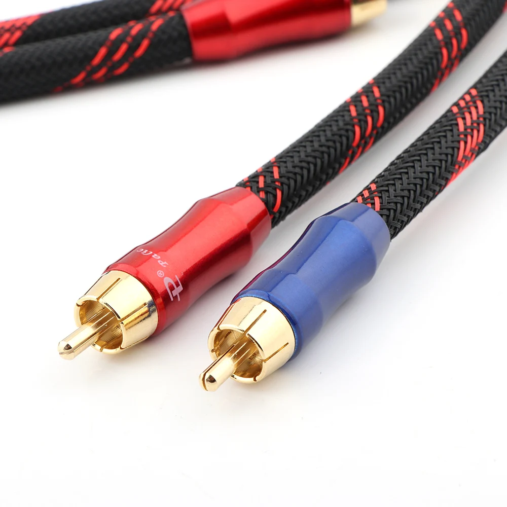X401 YTER 99,9998% OCC Kupfer RCA-Kabel, Hochleistungs-Premium-Hi-Fi-Audio 2RCA zu 2RCA Verbindungskabel – Detail 5