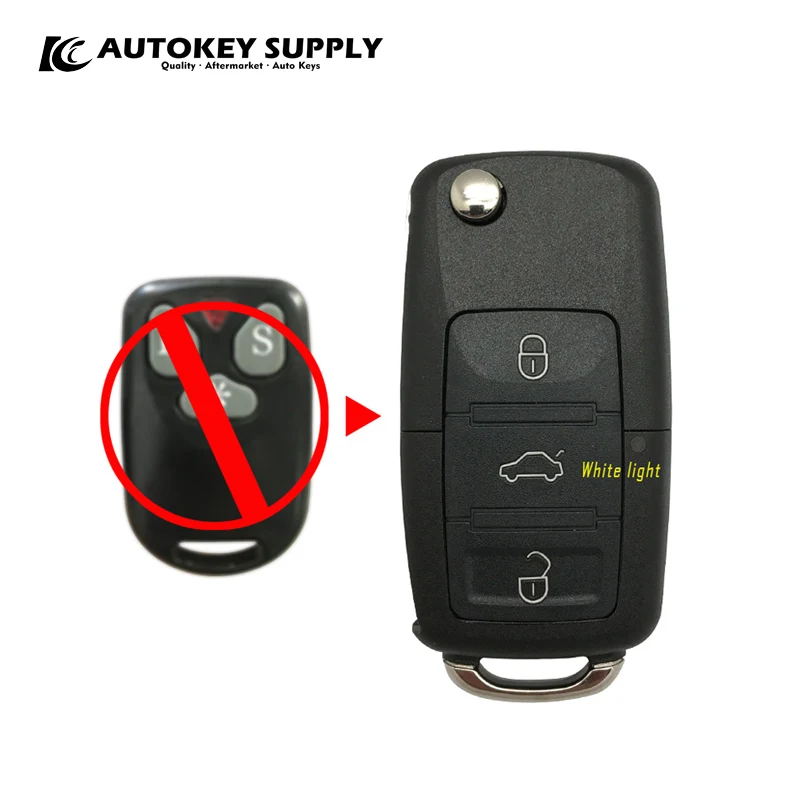 Per 6 p20 Remote Key Car-Styling Program Flip 433MHZ,Chip di alta qualità Shell White Light AKBPCP077 Autokeysupply