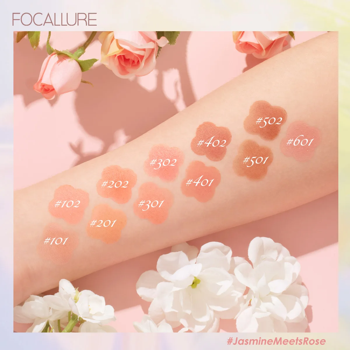 FOCALLURE 11 Colors Blush Makeup Palette Mineral Powder Red Rouge Lasting Natural Nude makeup Pink Blush Cosmetic