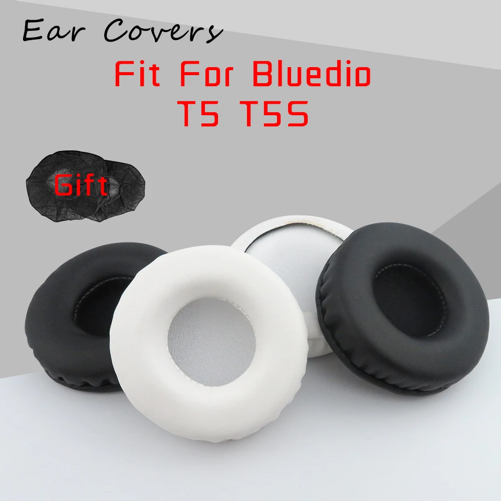 Earpads For Bluedio T5 T5S Headphone Earpads Replacement Headset Ear Pad PU Leather Sponge Foam