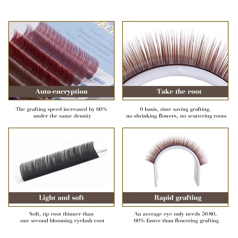 DeceMars  Colored Ellipse Eyelash Extension