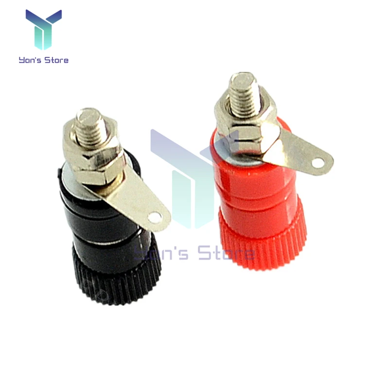 2 Chiếc 1 Đôi JS-910B 4Mm Ổ Cắm Nữ Ràng Buộc Chuối Cắm Bài Thiết Bị Đầu Cuối Cho Loa Âm Thanh Nhỏ Hơn 5A Và 1KV