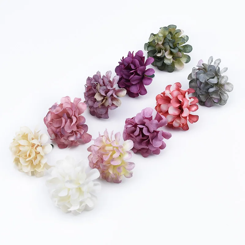 Flores artificiales con cabeza de clavel de seda para decoración del hogar, accesorios nupciales de boda, liquidación, regalos Diy, caja de dulces, 10/30 piezas