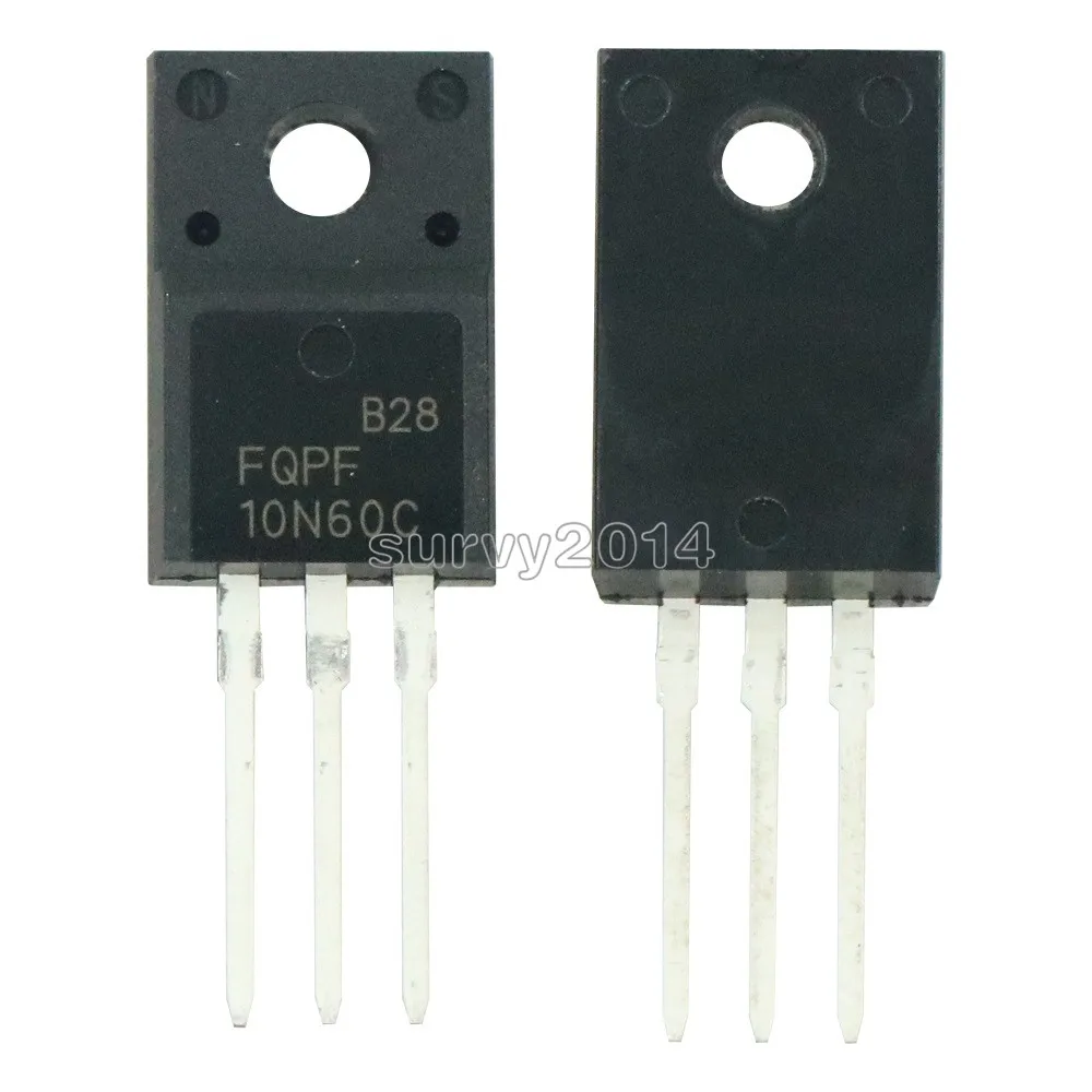 10PCS FQPF10N60C TO-220 10N60C 10N60 TO220 FQPF10N60 new MOS FET transistor