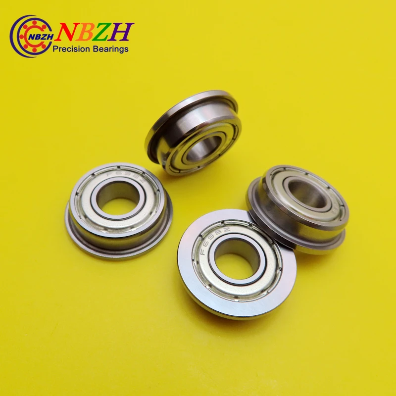 

NBZH Bearing10pcs F698ZZ F698 DDRF-1980ZZ F698-2RS Deep Groove Ball Bearing 8*19*22*6*1.5mm Miniature Bearing With Flange