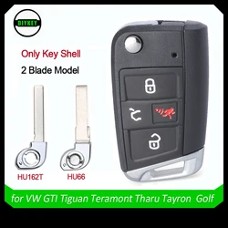 DIYKEY 4-przyciskowe etui na kluczyk zdalnego sterowania do Volkswagen Jetta Golf GTI Tiguan 2015-2020 HU66 / HU162T Blade 5G 0959752 BE/BD/BM