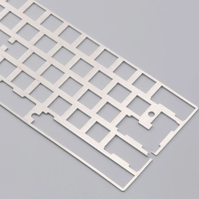 Imagem -02 - Personalizado Tina Dz60 60 Layout Placa de Posicionamento Faça Você Mesmo Teclado Mecânico 2u 2.25u Deslocamento Esquerdo Cnc Placa Posição Alumínio