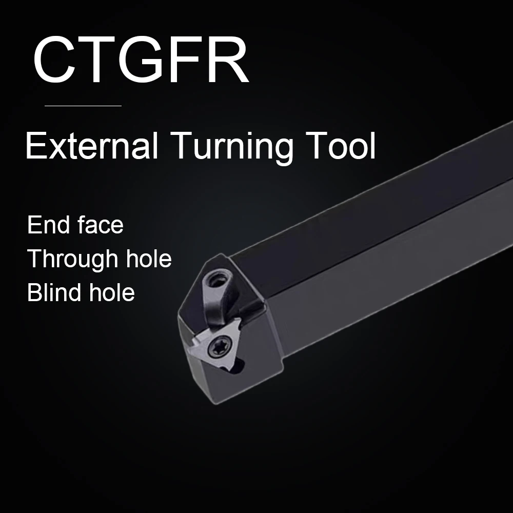 1PC CTGFR1212H16 CTGFR1616H16 CTGFR2020K16 CTGFR2525M16 External Turning Tool Holder Lathe Tool Cutting Machine