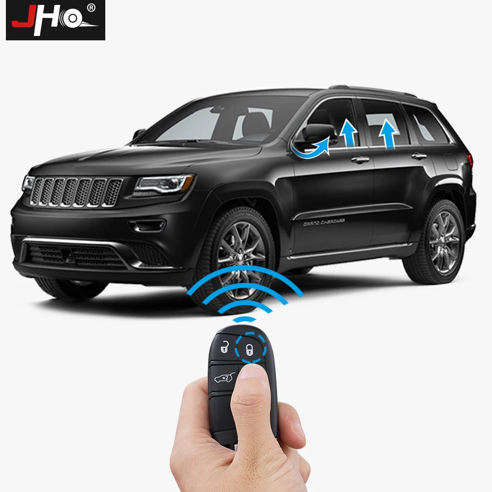 JHO Automatic 4-Door Car Power Window Closer Module Kit For 2014-2020 Jeep Grand Cherokee Limited 2016 2017 2018 Accessories