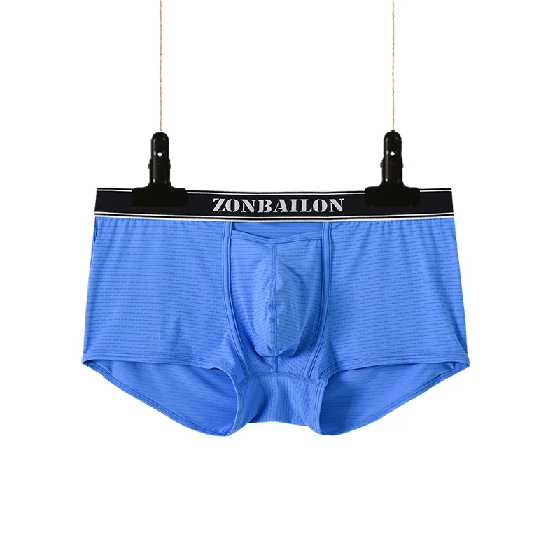 2022 Fashion Men\'s Sexy Short Boxer Briefs Personality Design Hollowed Out Men Soft Breathable Panties