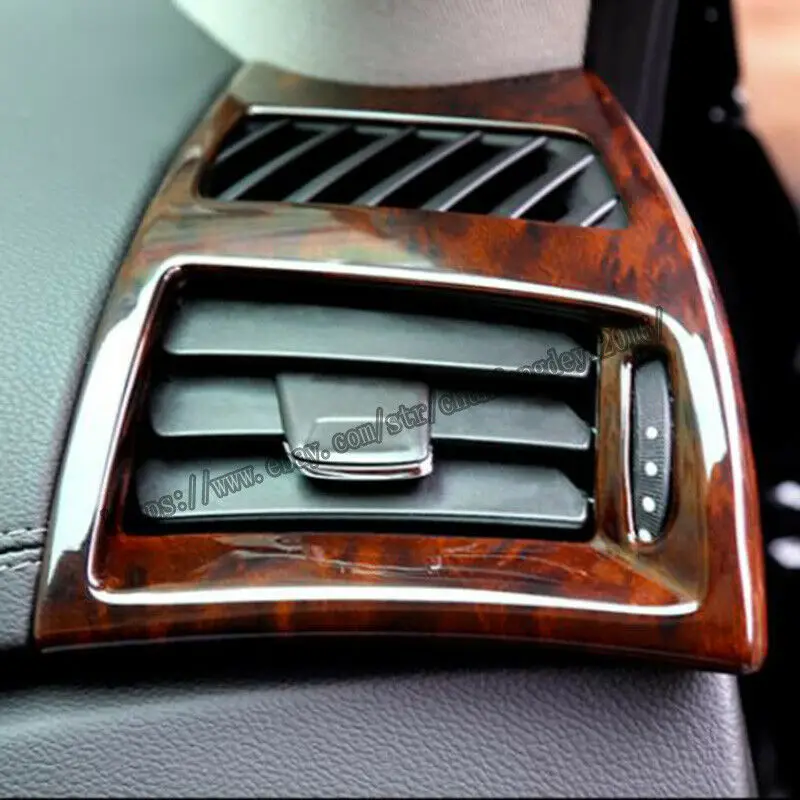 For Cadillac SRX 2010-2015 2pcs Peach wood grain Inner Left right air outlets Trim