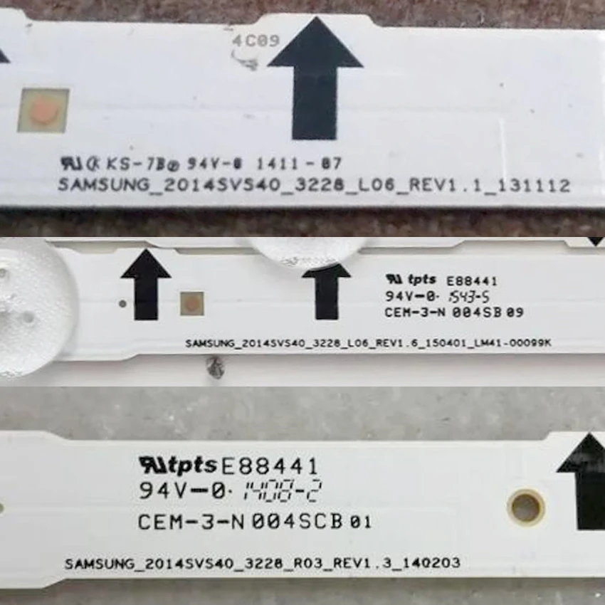 Led Tv Verlichting Voor Samsung UA40J5170AS UA40J5500AK UA40J5500AW Led Bar Backlight Strip Lijn Heerser D4GE-400DCA-R1 400DCB-R2