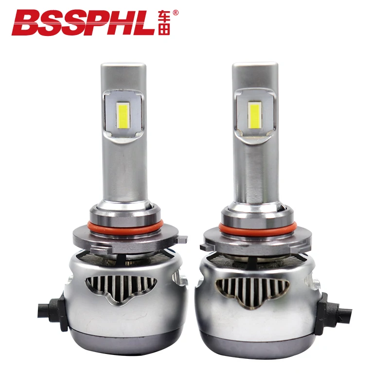 BSSPHL 12v 30w Auto Car LED Headlight 9005 9006 HB3 HB4 COB 6500k White Waterproof Bulb Foglight Pure White