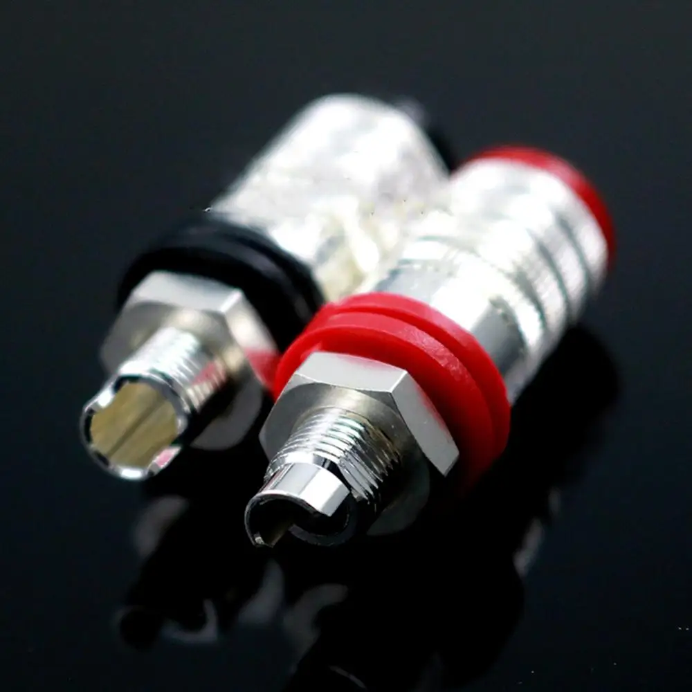 Haldane-Terminal de altavoz chapado en plata HIFI CMC 838S-AG, poste amplificador de encuadernación, reproductor de CD y DVD, altavoz, conector Jack Teriminal, 4 Uds.