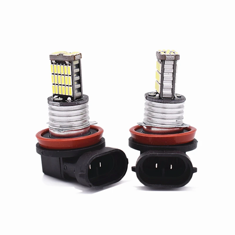 2PCS Car led H11 H8 H9 fog light 45smd 4014 CANBUS No error free Daytime running lights Fog Lights Driving light External light