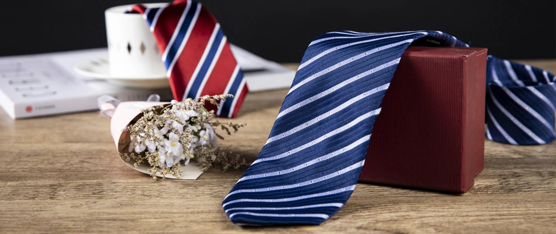 Modische bunte Krawatte für Herren, 7,5 cm, Krawatten für Hochzeit, Urlaub, Party, Arbeitsplatz – Detail 1