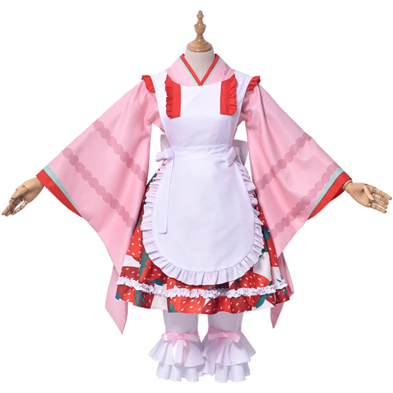 Anime Cosplay Costume pour femme, Rozen Maiden Rose, Hinaichigo Kleine Beere, Kimono fur s, Uniform Suits, Lolita fur s