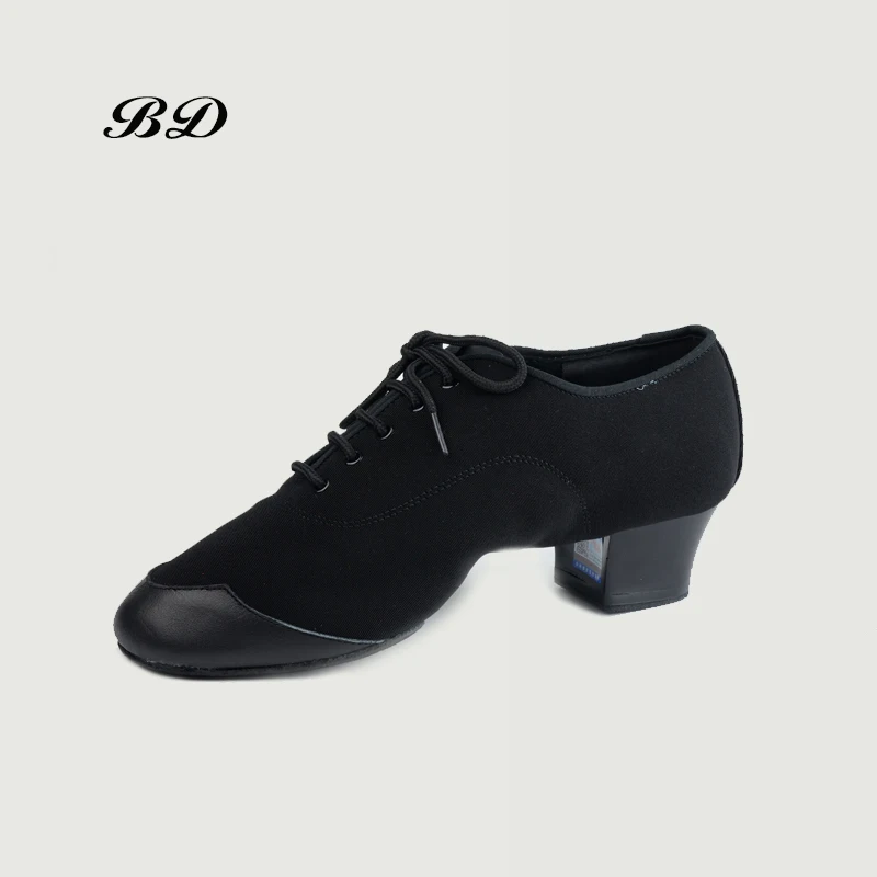 

2020 Dance Shoes Latin Shoe Modern Men Cowhide Two-point Sole Oxford cloth Comfortable and breathable Teacher Shoe HEEL 4.5 CM