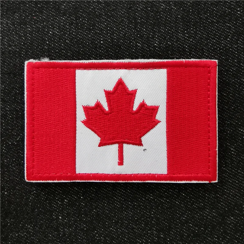 National Flag Badges Embroidery Patches for Clothes Sewing Supplies Decorative Stickers Clothing Velcroing DIY