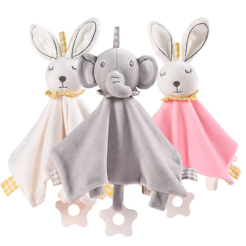 Baby Toys Cute Animals Plush Baby Comforter Toys Stuffed Bunny Plush Toy Baby Appease Towel Sleeping Toys For Babies 0 12 Months