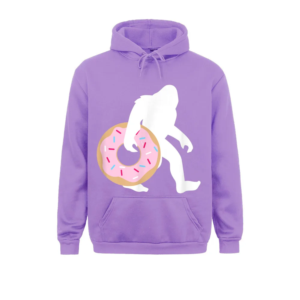 Bigfoot Carrying Donut Funny Cute Sprinkle Sasquatch Gift Men Brand Hoodies Mother Day Sweatshirts Winter Long Sleeve Sportswear