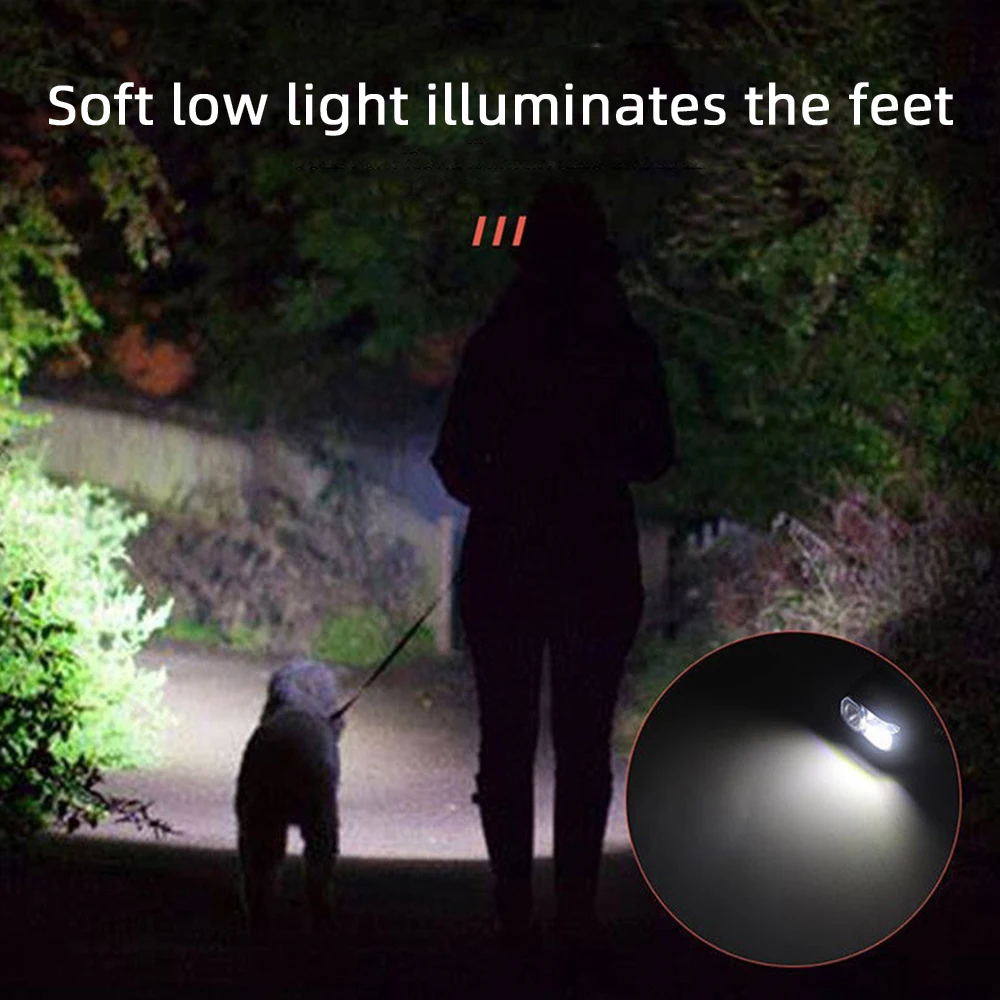 XPE COB LED Sensor Headlight Rechargeable Induction Headlight Night Running Head Torch Outdoor Camping Flashlight Work Light