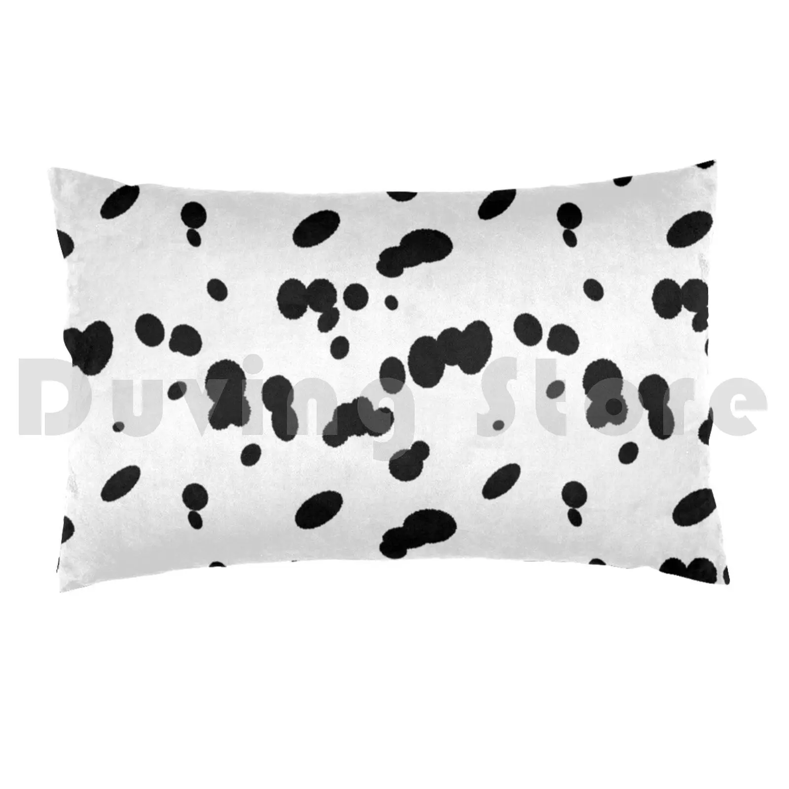 Dalmatian Spots Dog Fur Pattern Pillow Case 20*30 Inch Dalmatian Dog Black Spots Dog Walking Dog Walker Spotted