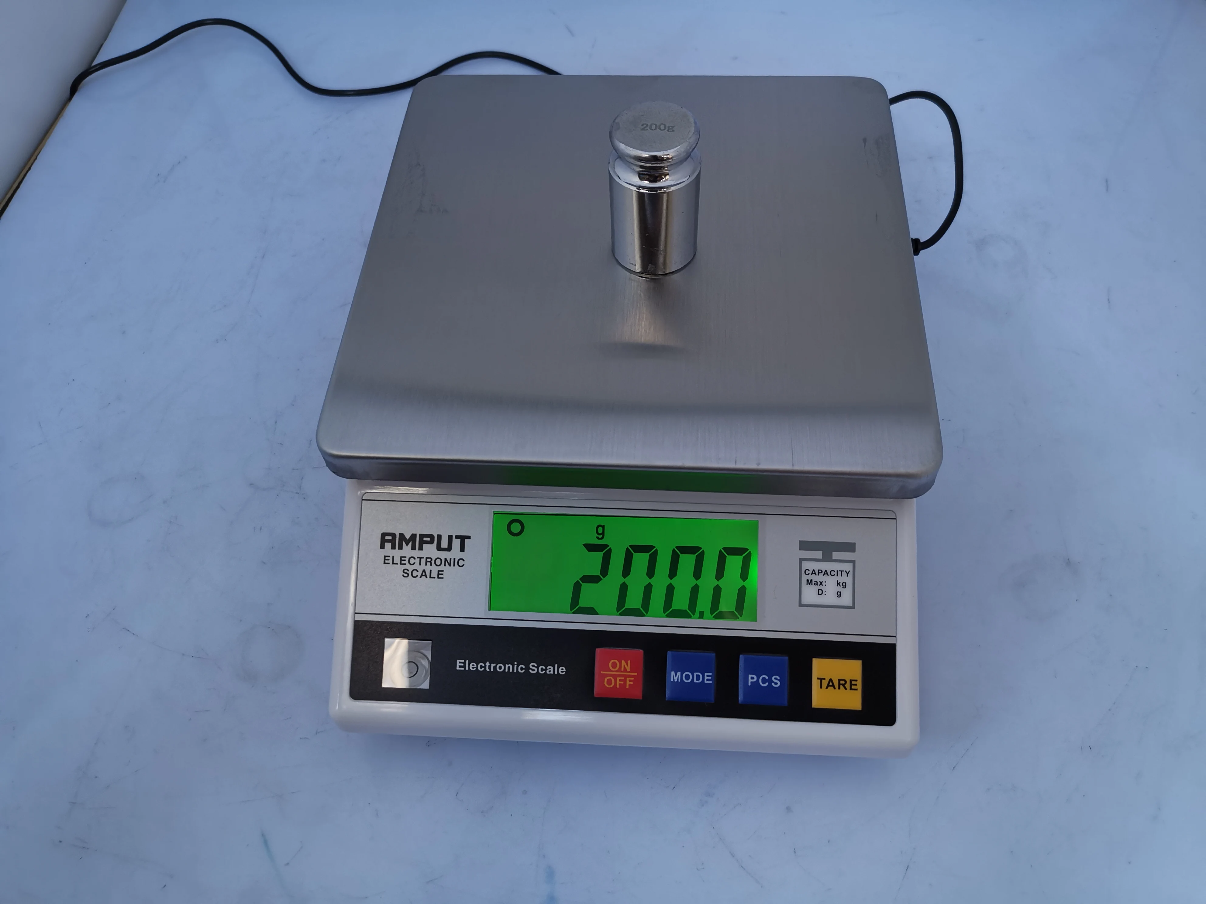 Lab Analytical Digital Balance Scale Jewellery Electronics said ,with LCD display weight sensor 6kg  x 0.1g