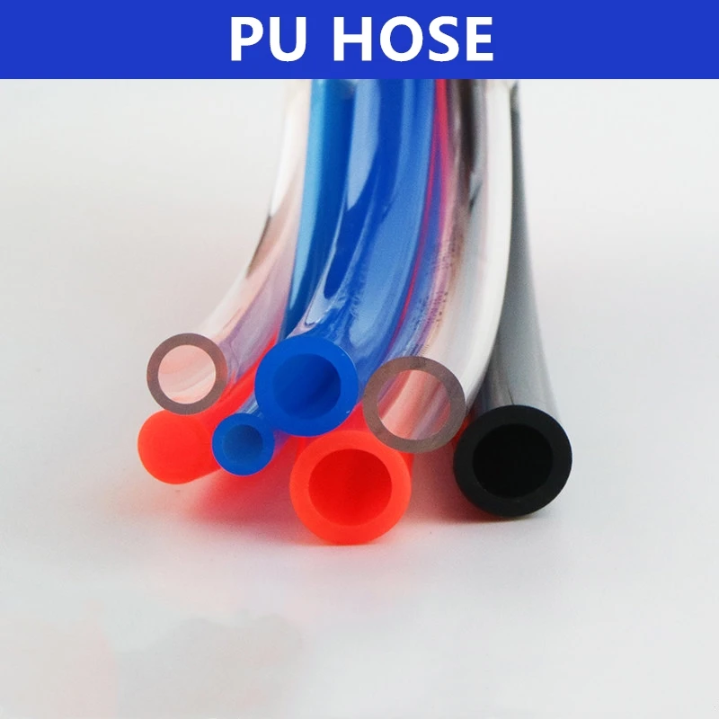 1m/lot PU pipe hose pneumatic component high pressure for one meter 4*2.5 6*4  8*5 10*6.5 12*8 14*10 16*12