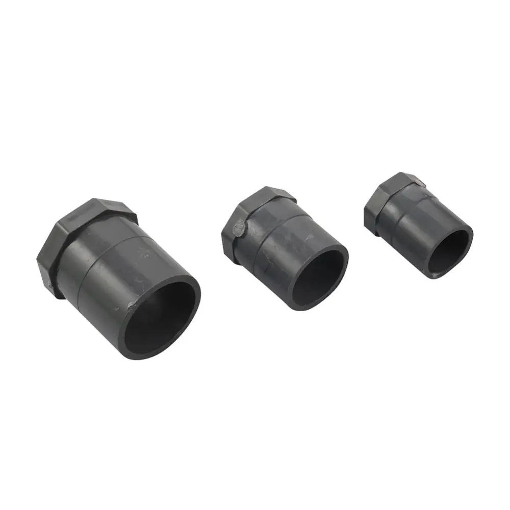 

Garden Irrigation Inner Diameter 20/25/32mm PVC Connector 1/2" 3/4"1" Internal Thread Water Tank Water Supply Pipe Coupling 2Pcs