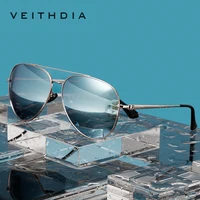 VEITHDIA-gafas de sol de marca para hombre y mujer, lentes de sol clásicas a la moda, espejo UV400 polarizado, accesorios para exteriores, 8259