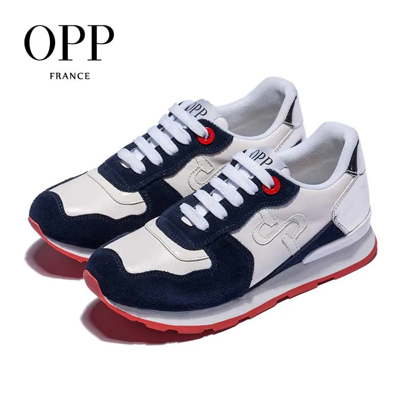 OPP Women's Shoes Mix-color Sneakers Women's Fashion Non-slip Running Shoes Lightweight Casual Travel Lace-up Shoes