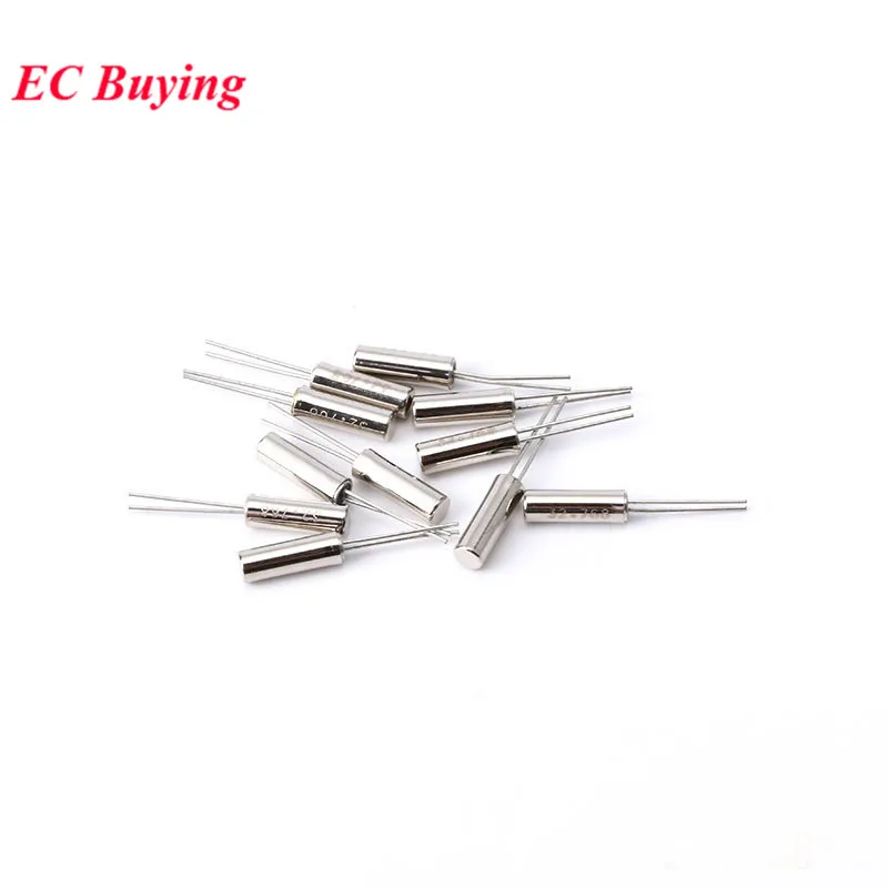 10Pc-100Pcs 32.768KHz 32.768 KHZ 32.768K Hz 32768 Crystal Oscillator 4MHz 7.6MHz 12MHz 24MHz 2x6 3x8mm Cylinder Quartz Resonator