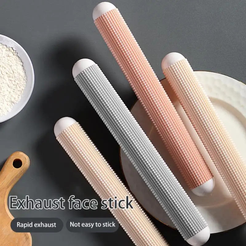 2024 New Plastic Non-stick Rolling Pin Fondant Cake Dough Roller No Handle Rolling Kit For Baking Kitchen Tool Rolling Pins