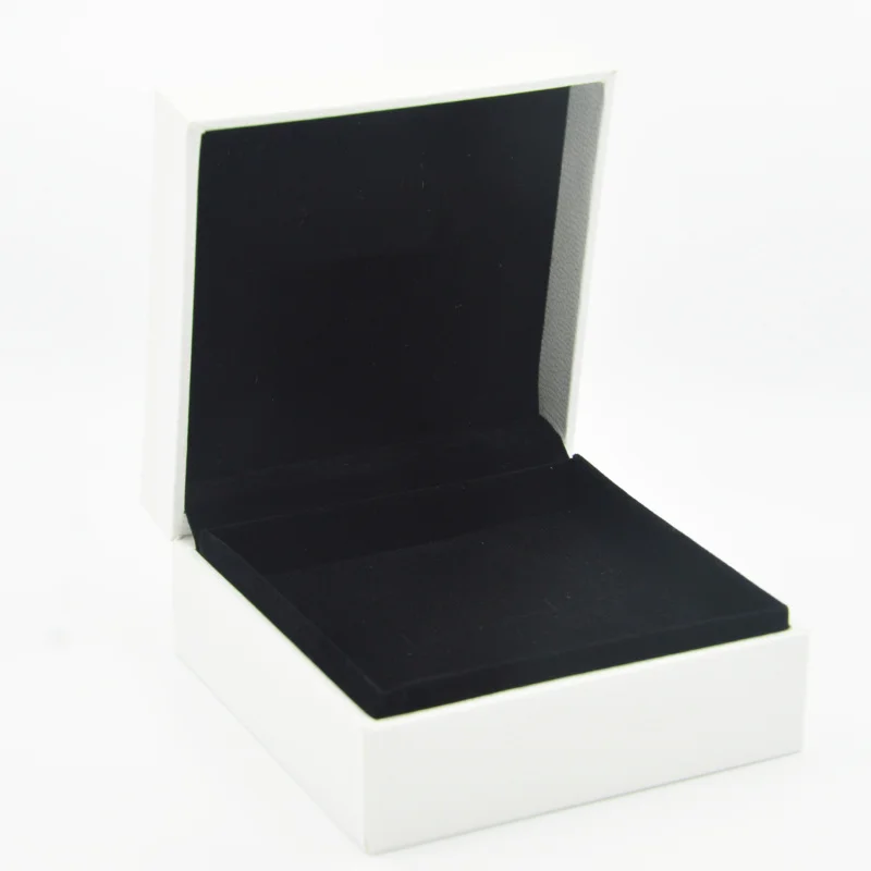 Velvet Jewelry Gift Boxes, adequado para marca europeia, pulseira charme, caixa DIY, estilo de cor preta, atacado, 10pcs