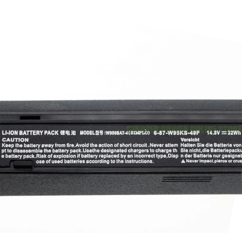 CP New Original Laptop Battery W950BAT-4 14.8V 32Wh For 6-87-W95KS-42F 6-87-W95KS 4ICR18/65 W950BAT-4 Series