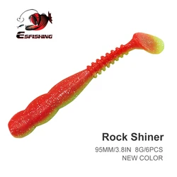 ESFISHING New Color Rock Shiner 95mm 115mm 8g 11g Rock Viber Fishing Lures Sea Bait Soft Trout Bait Pesca
