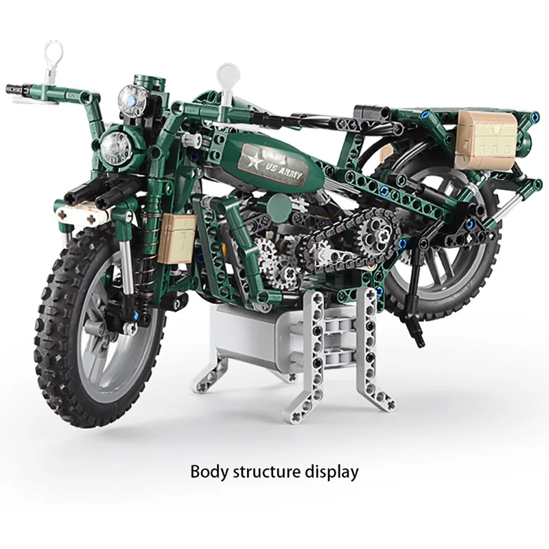 Cada-décennie s de construction de moto électronique à deux roues pour enfants, jouets en briques, modèle de bricolage, série City, 550 pièces