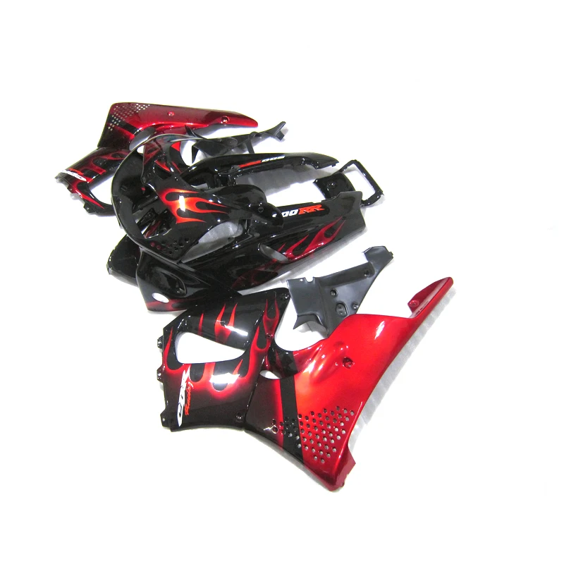 Replace Fairings for HONDA CBR900RR 893 1996 1997 Red Flames fairing kit CBR893RR 96 97 XF44