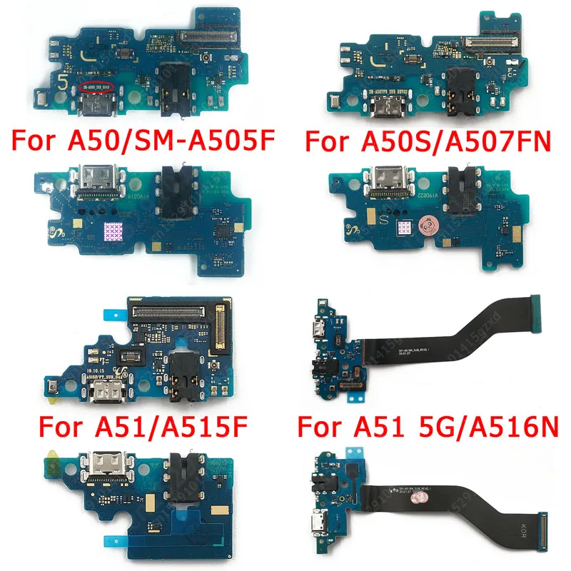 Płyta ładująca do Samsung A50 A50s A51 5G Port ładowania USB do A505F A505U A507F A515F A516N złącze dokujące części zamienne