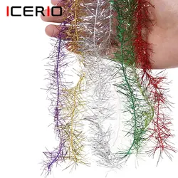 ICERIO 8 Bags Assorted Colour 3.5cm Long Ice Chenille Fishing Fly Tying Materials Nymph Streamers Saltwater Ice Jig Lure Making