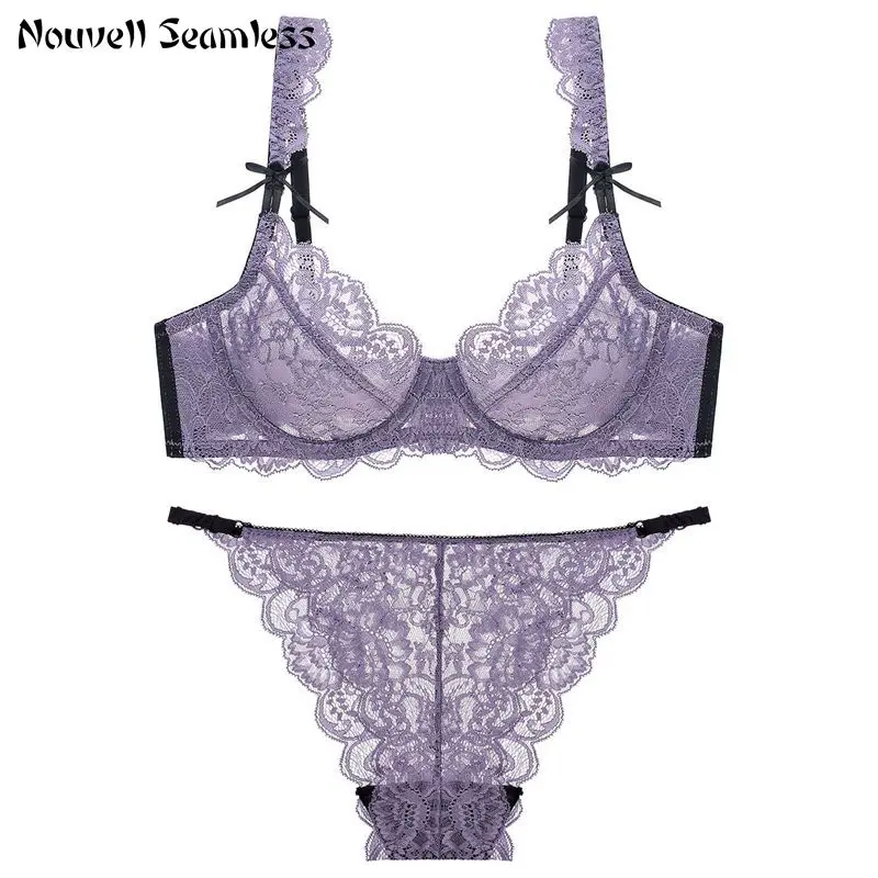 Nouvelle Seamless Women Sexy Lingerie Lace Underwear Bra Set Women Bras Set A B C D E Cup