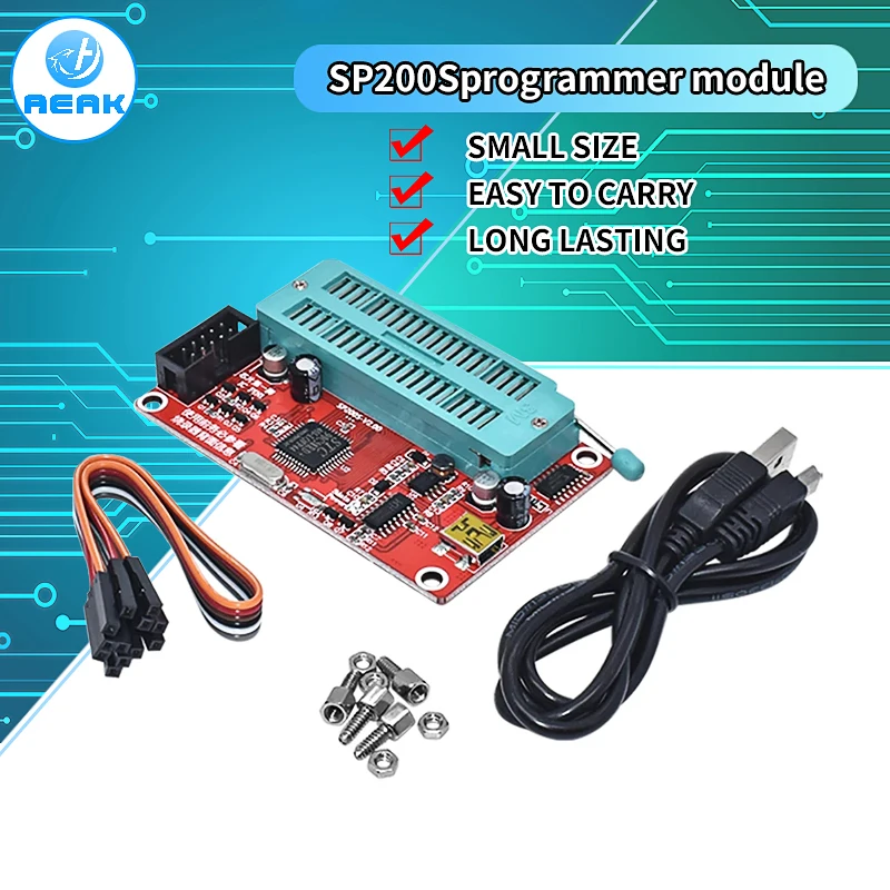 Programmatore USB EEPROM ufficiale SP200SE / SP200S migliorato con interfaccia ISP per SCM 336 e SCM serie 24 e 93 per arduino