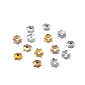 Filigran Blumen Perlenkappe, Mini -Blütenblatt -Abstandshalter, Perlenbecher, Bulk -Endkappen, Schmuck, die Vorräte durchführen, Großhandel, 4 mm, 1000 Stück 8 Hauptverkaufsgroßhandel - №1