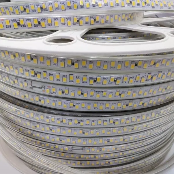 

SMD 5730 220V Led Strip Light 180 Leds/M Waterproof IP67 Led Tape Ribbon Light With EU US Power Plug