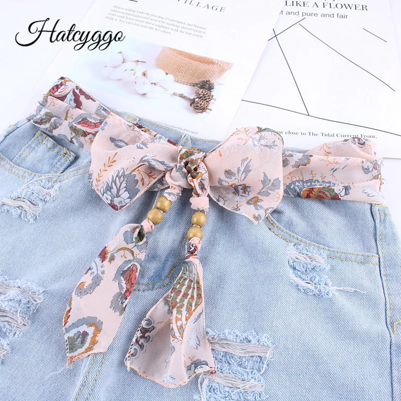 

Fashion Ladies Silk Scarf Waist Belt Female Floral Fabric Belt Dress Belts For Women Belt Decorate Cummerbund Jeans