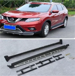 Running Boards Auto Side Step Bar Pedals High Quality Grain Design Nerf Bars For Nissan X-Trail 2014 2015 2016 2017 2018 2019