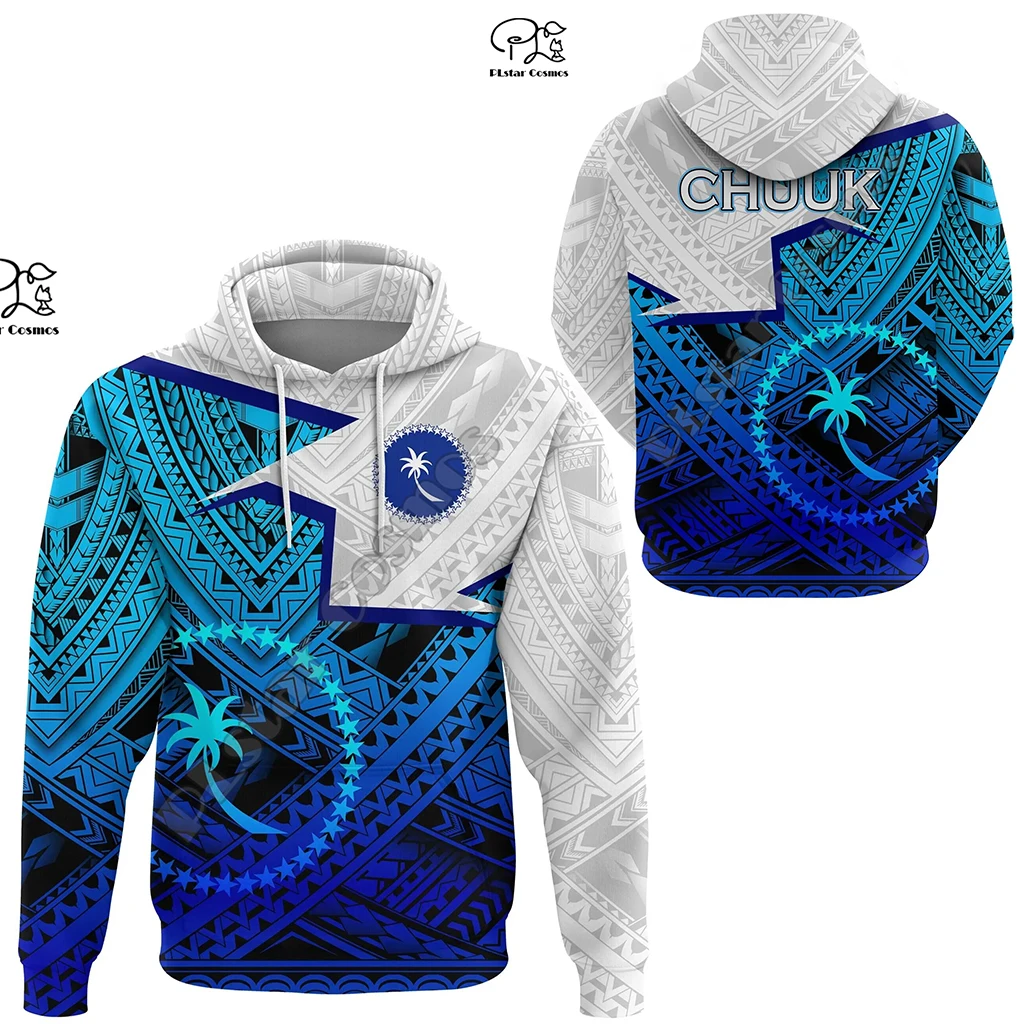 

NewFashion Polynesian Chuuk Country Flag Tribal Culture Retro Tattoo Tracksuit Men/Women 3DPrint Streetwear Pullover Hoodies B19