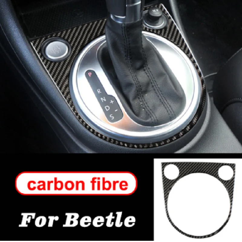 

Carbon Fiber Car Gear Shifter Frame Panel Cover Trim Fit For VW volkswagen beetle 2012-2019