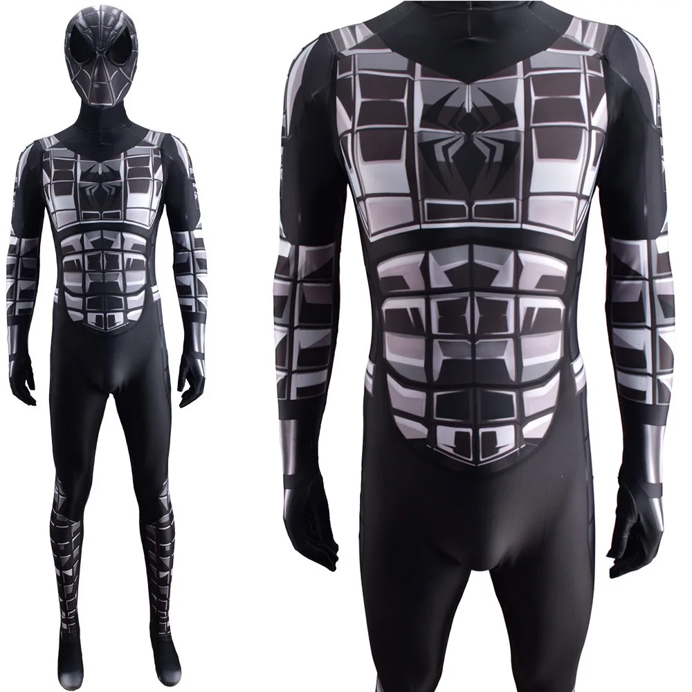 PS4 Mk1 Spyboy przebranie na karnawał Superhero Zentai body kostium Cosplay Lycra elastan kostium na Halloween